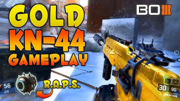 GOLD KN-44 Gameplay! R.A.P.S. Scorestreak + Class Setup Gameplay [Black Ops 3 Gold Camo]