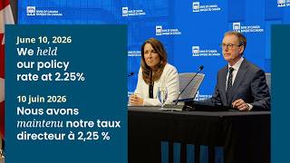 Interest rate announcement / Annonce du taux directeur