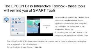 EPSON 695 - Notebook EPSON   EPSON Easy Interactive Tools are like SMART Tools