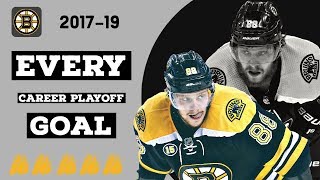 David Pastrnak (#88) | EVERY Career Playoff Goal (2017-2019, FOR NOW!)