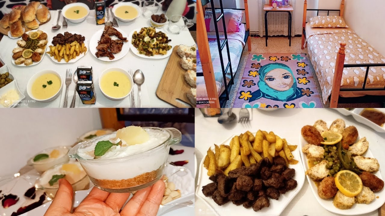 رمضان في الاقامة الجامعية🌛⭐تحلية الاناناس المنعشة/رغم البعد و القرايا درنا فطور و سهرة الله الله 🥰