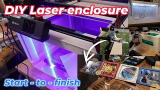 DIY Laser Engraver Enclosure Start to Finish with AlgoLaser 10W @BCreviews