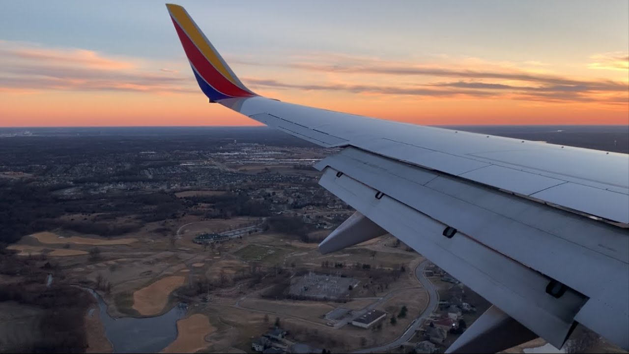 Southwest Airlines Boeing 737700 Flight From Dallas to Kansas City