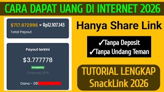 Snack Link Tutorial 2026 || How to Make Money Online Without a Deposit