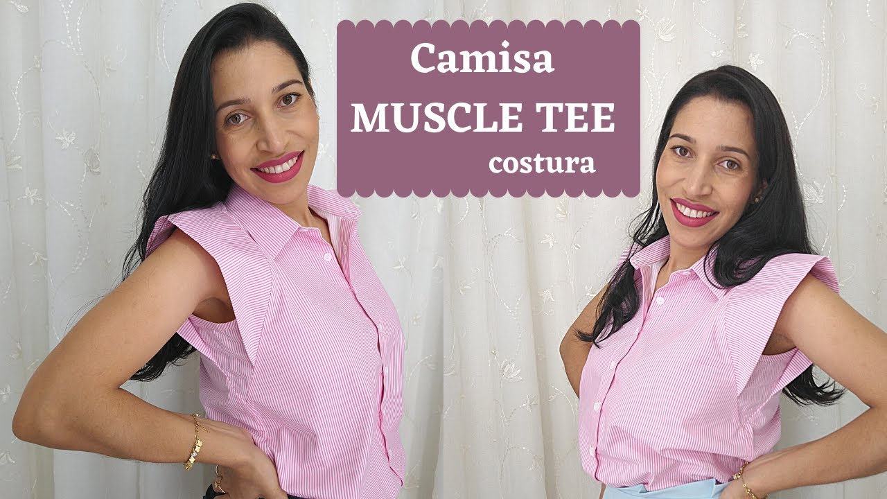 Como costurar camisa  estilo Muscle Tee 😍🔥