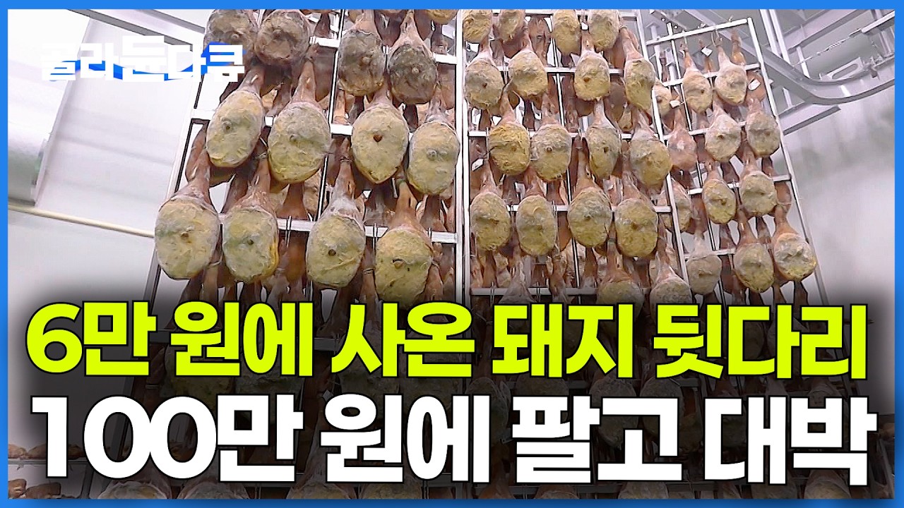 진짜 아무도 안 먹던 건데. 저렴한 뒷다리살 최고급으로 만들어서 100만 원에 팔고 대박｜하몬 공장｜극한직업｜#골라듄다큐