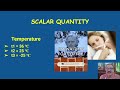 All about Scalar Quantity