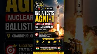 INDIA TESTS NUCLEAR-CAPABLE AGNI-1 | #Agni1 #India #MissileTest #Defence #IndianMilitary #DRDO