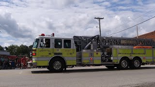 Macomb County Michigan emergency vehicles Peach Festival parade