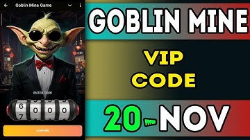Goblin Mine Game Code 20 November | Goblin Mine Game VIP Code | Goblin Mine Game Daily Combo | AGP