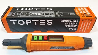 TOPTES PT210 Gas Leak Detector Unboxing and Test