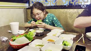 Eating at the KOREAN BBQ RESTAURANT in Cleveland and shopping at Asian store