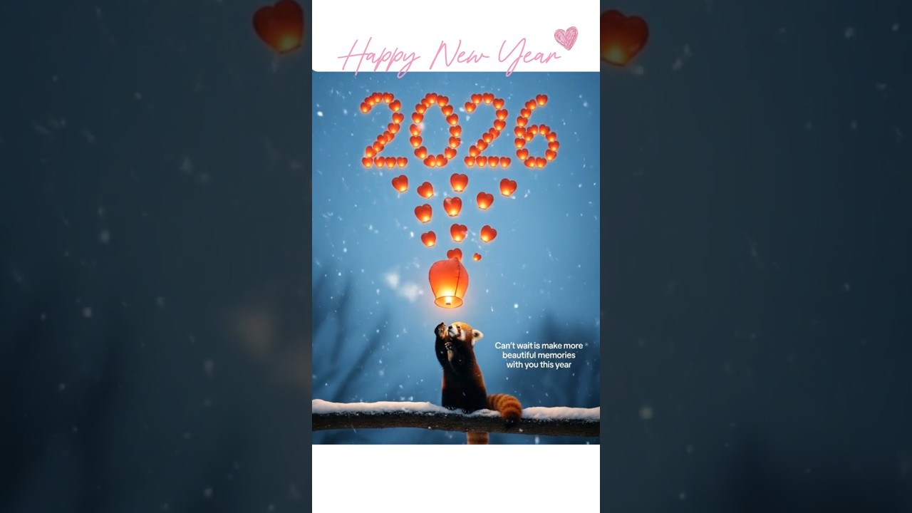 Happy New Year #cute #adorable #redpanda #panda #babyanimals #fluffy  #cuteanimals #snow