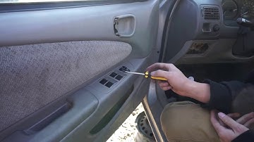 1998 - 2001 Toyota Corolla Master Driver Power Window Switch Removal