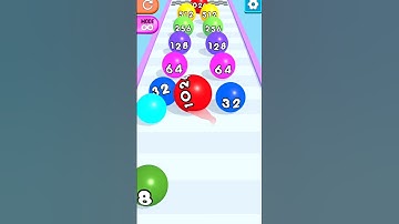 Ball Run 2048 Rolling Game #androidgame #iosgameplay #shorts