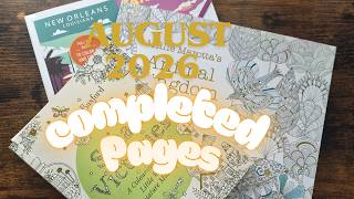 My August 2026 Completed Pages & September Plans