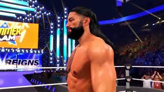 WWE 2K22 Gameplay - Jey Uso vs Roman Reigns in a STEEL CAGE MATCH - SUMMERSLAM Part-2