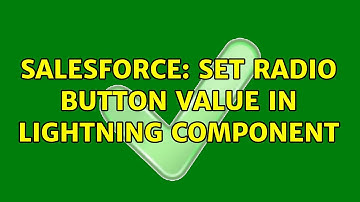 Salesforce: Set Radio button value in Lightning component