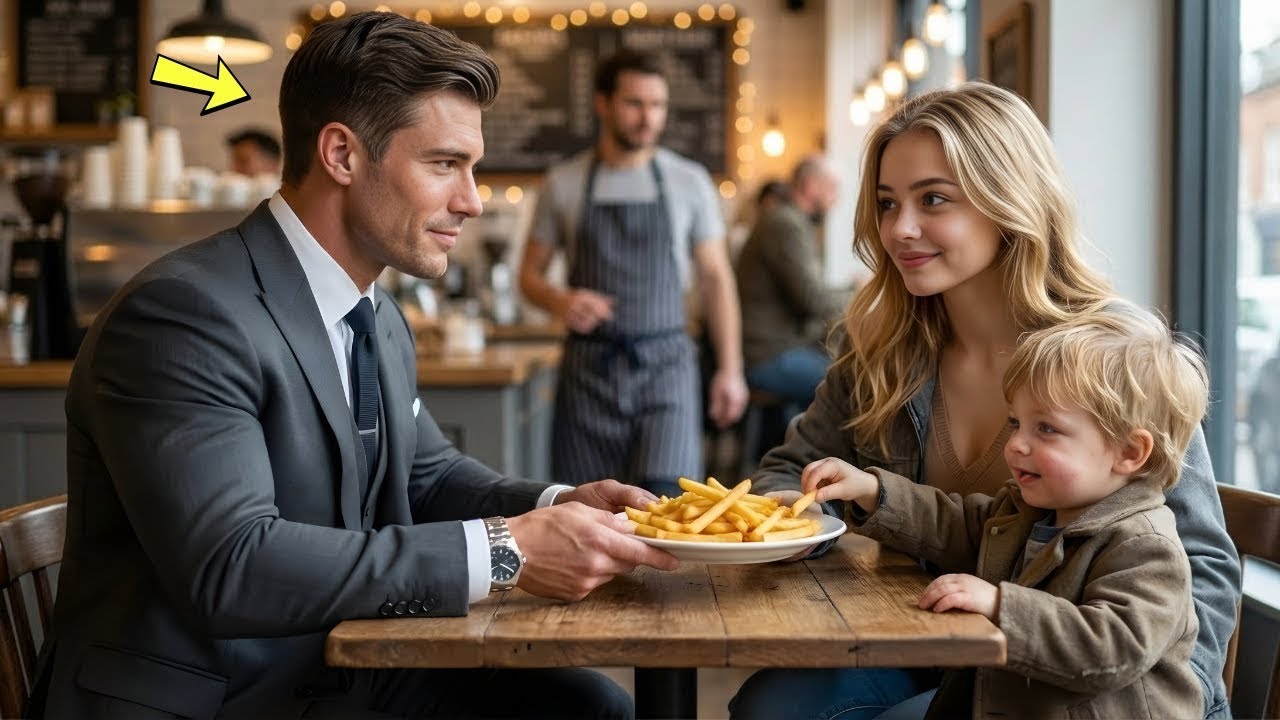 „Dürfen wir Ihre Pommes teilen?“ fragte die Mutter — ohne zu wissen, dass er Milliardär war
