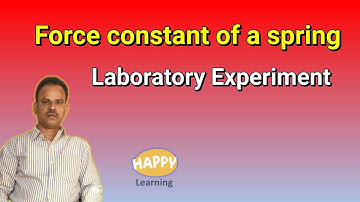 Force constant of a spring/HAPPY Learning