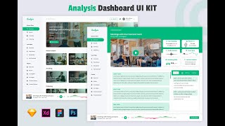 Behaviour Analysis Dashboard UI Kit Template - Sketch, Figma, Photoshop and Adobe Xd File Design