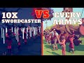 🏹SWORDCASTER vs EVERY ARMYS🗡😀- Totally Accurate Battle Simulator