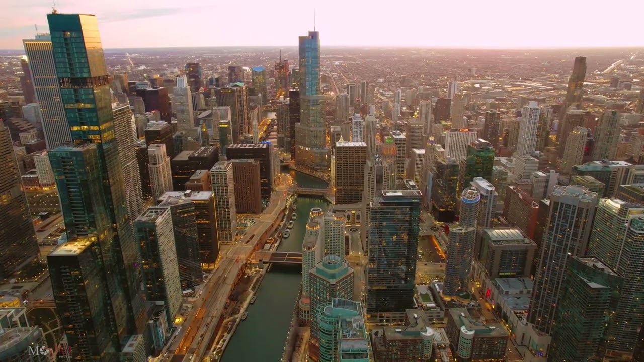 Chicago Sunset - 4K Chicago Sunset