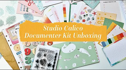 Studio Calico - July 2022 Documenter Kit Unboxing - Go With The Flow