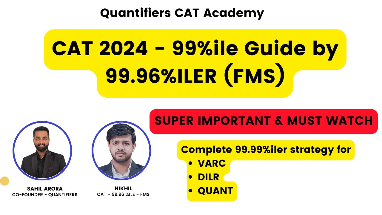 Secret CAT 2024 Strategy by 99.96%iler | Tips & Tricks for VARC, Quant ...