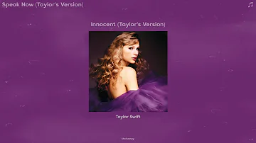 taylor swift - innocent (taylor's version) (sped up)