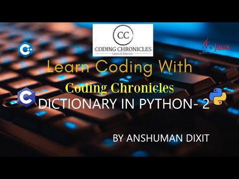 Dictionary in Python 2 - YouTube