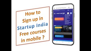 In mobile | how to sign up in Startup India free courses | SliceInfo screenshot 4