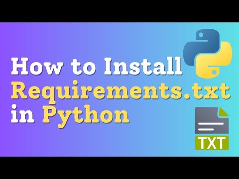 How to Install Requirements.txt in Python | Python Tutorial for Beginners to Superb