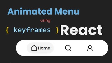 Animated Nav Menu using React and keyframes (styled-components)