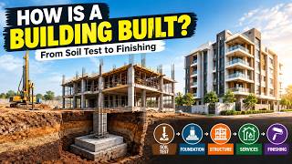 How Is a Building Actually Constructed 🏗️ | From Soil Test to Finishing | Engineering whys