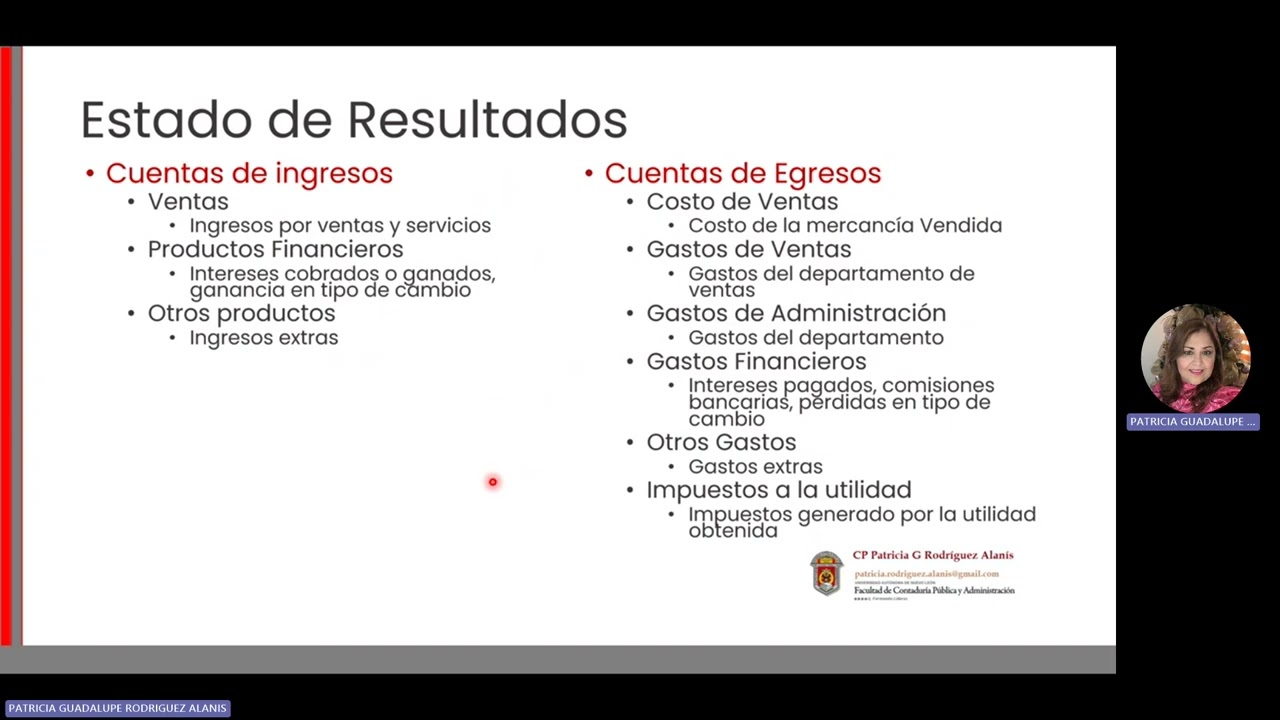Elaboración del Estado de Resultados y Balance General
