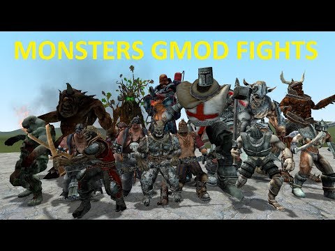 GMOD FIGHTS: NEW GIANT EPIC MONSTER BOSSES NPCS  Doovi