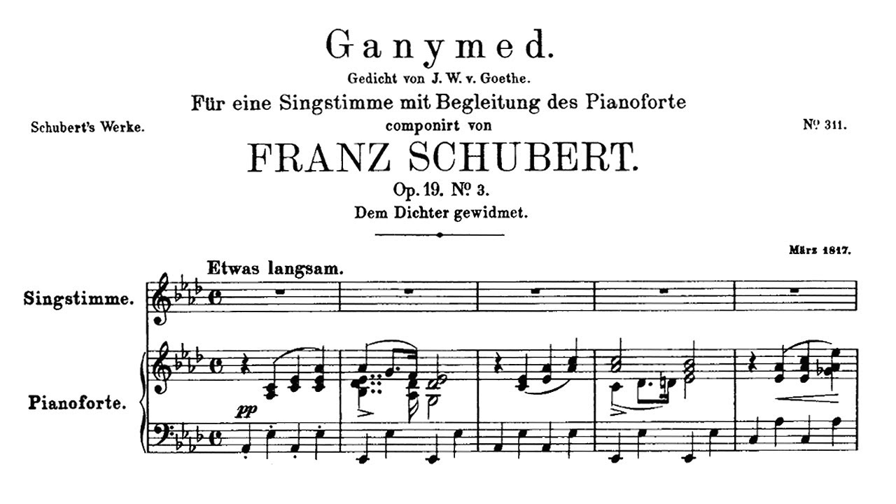 Schubert: Ganymed, D.544 - Hermann Prey, 1969 - Philips 6573 010