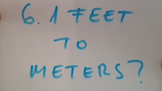 6 1 feet to meters