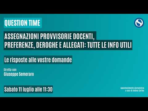 Video Assegnazioni provvisorie docenti: precedenze, deroghe e allegati. Così si compila l'istanza