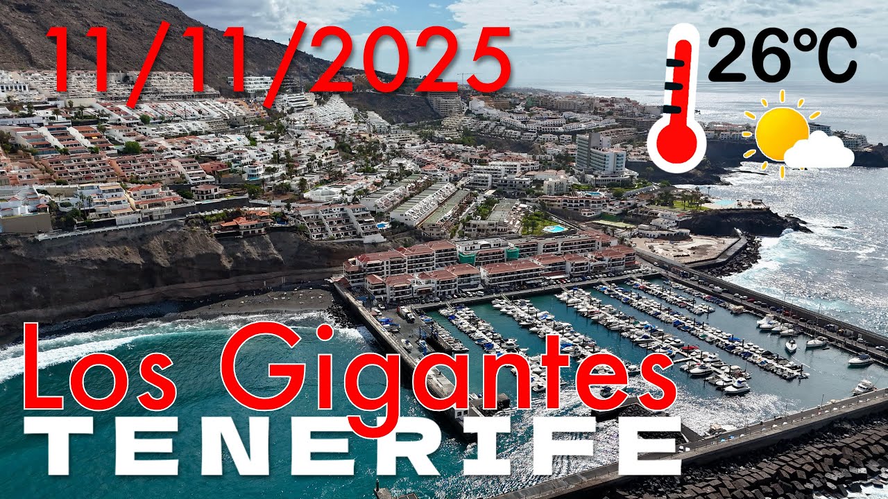 Tenerife - Los Gigantes 11/11/2025 26°C 🌤️