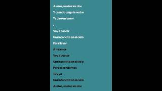 UN RINCONCITO EN EL CIELO - LETRA