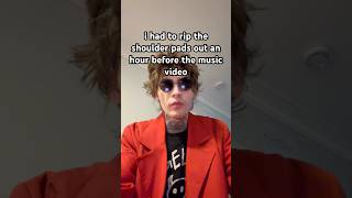 i had to rip the shoulder pads out an hour before the “i think” music video