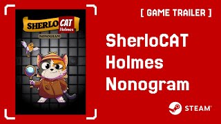 SherloCAT Holmes Nonogram | Game Trailer [ CO-OP-BR ] #indiegame screenshot 4