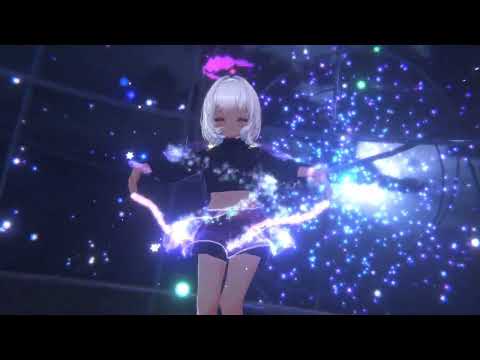【VRC想定】ギャラクシーダンスセット(スカート・肩パーツ・天使の輪・ブレスレット・トレイルエフェクト)