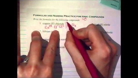 Writing formulas for ternary compounds