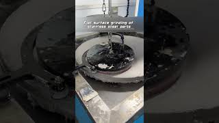 Flat surface grinding of stainless steel parts #polishing #polishingmachine #grinding #mirrorfinish