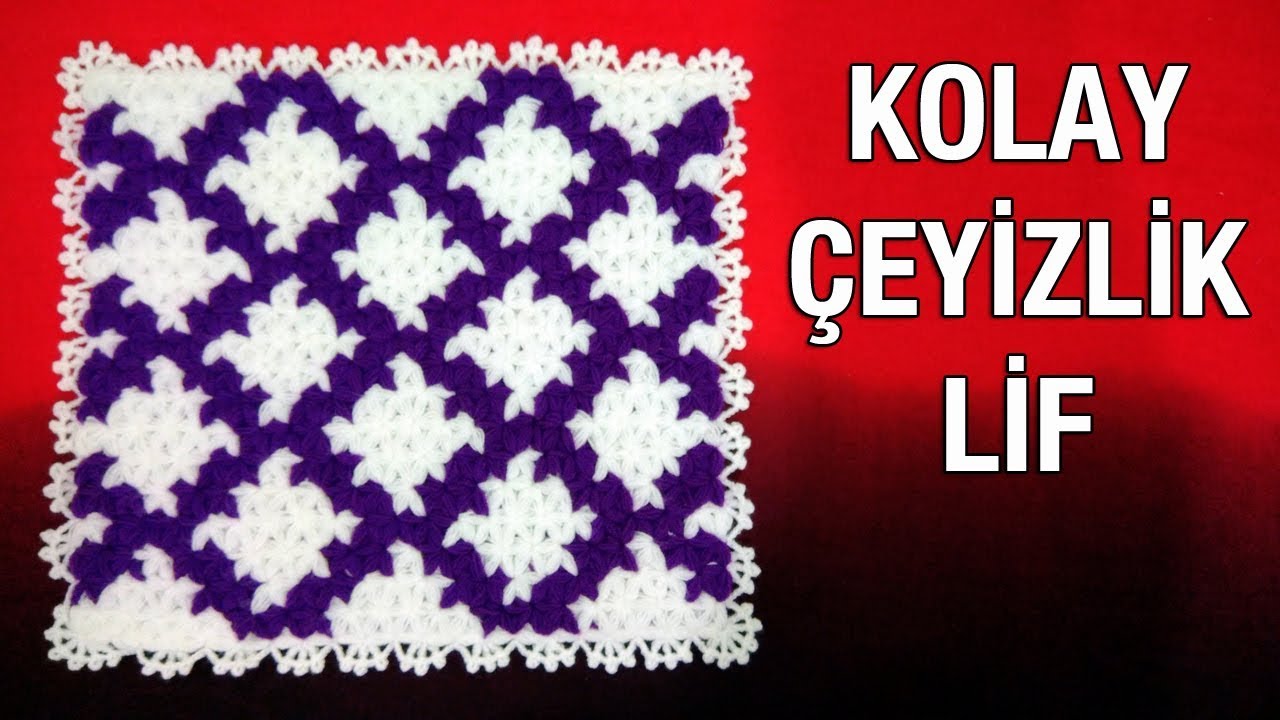 Kolay Ceyizlik Lif Youtube Tig Isleri Orgu Ilmekleri Tig Isi Modelleri