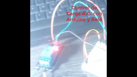 💡💻 Control AC por Arduino y Relé 🔋🔌