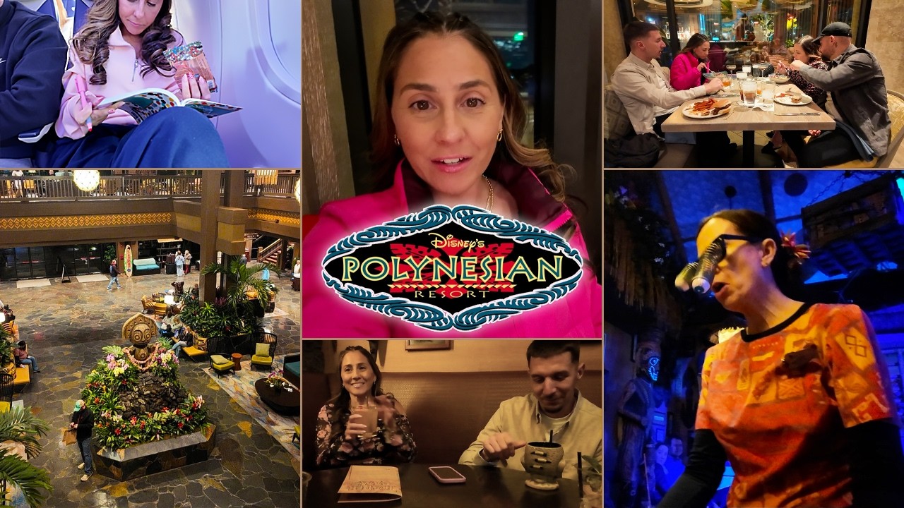 Travel Day To Disney + A Night At The Polynesian (Trader Sam's, Wailulu, Tambu Lounge)